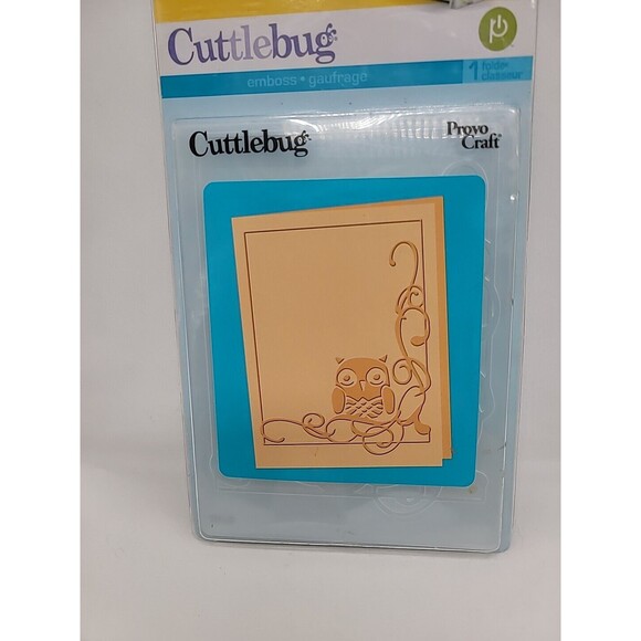 Cuttlebug Provo Craft Embossing Folder Owl Flourish NEW #37-1913 - Picture 1 of 9